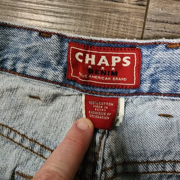 Chaps men denim jeans size 36x32 preowned excellent 2310 - Picture 2 of 7